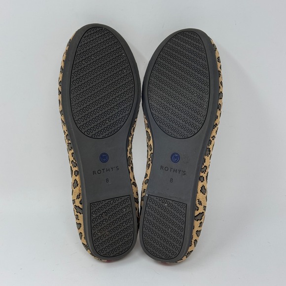 Rothy's The Flat Leopard Print Women's Size 8 - Picture 7 of 11